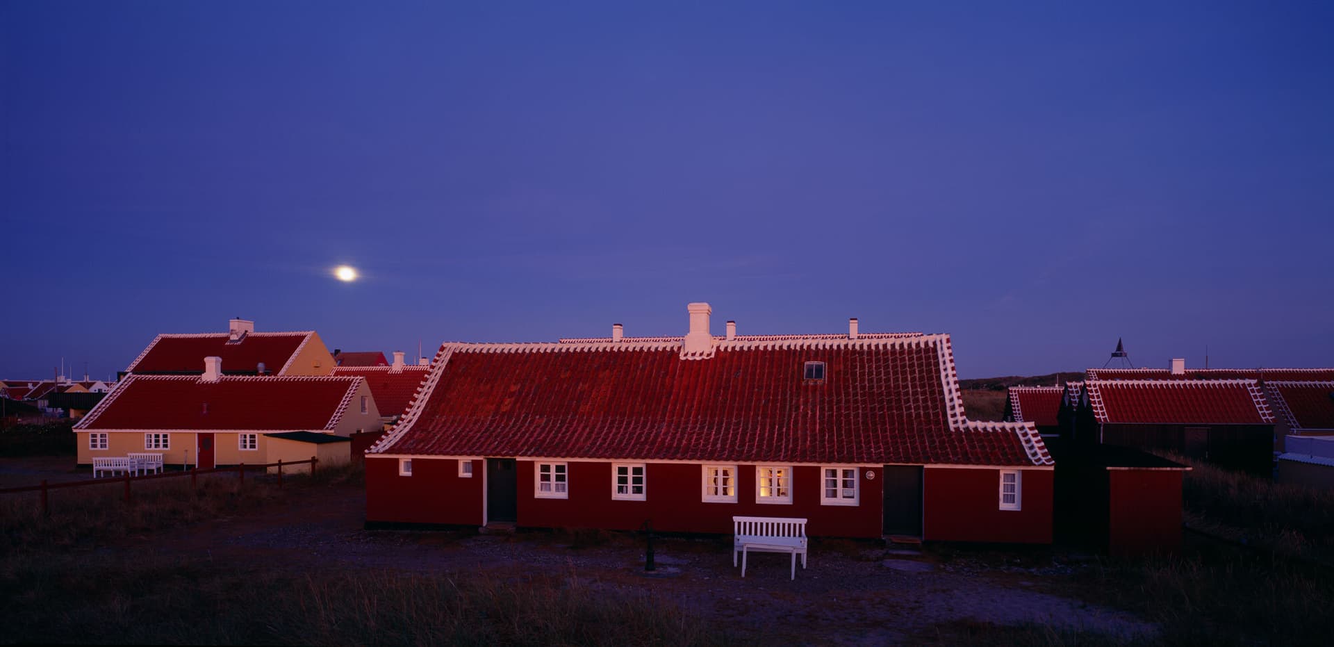 Gimmerhuset i aftenlys